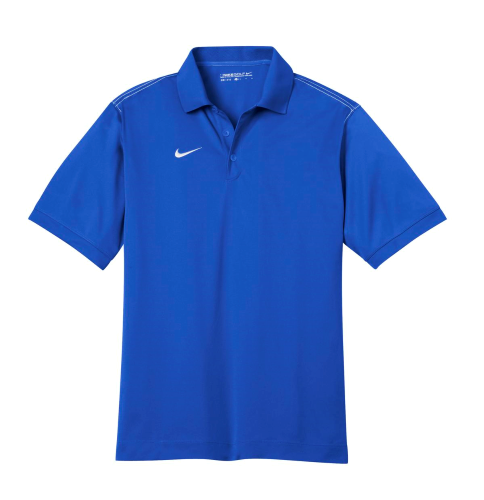 Blue Sapphire Nike Golf Dri-FIT Sport Swoosh Pique Polo by Nike Golf ...