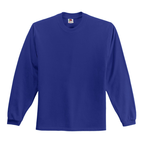 Royal Fruit of the Loom Heavy Cotton HD 100 Cotton Long Sleeve TShirt