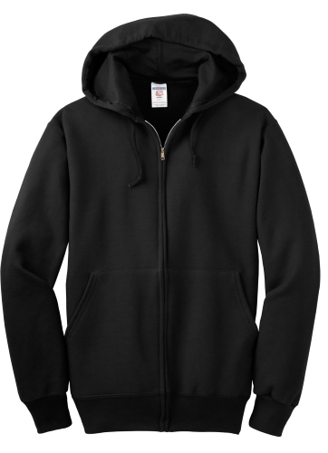 JERZEES Super Sweats Full-Zip Hooded Sweatshirt Black | Fresh