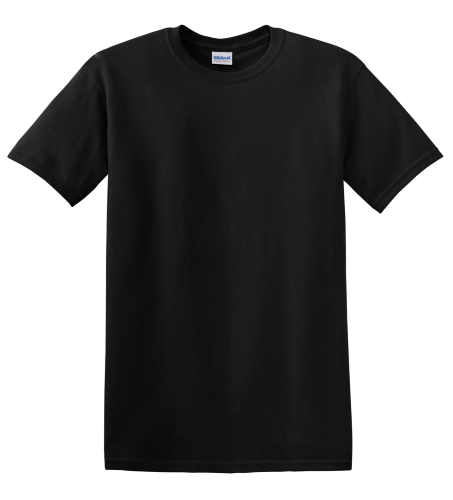 Black Gildan Heavy Cotton 100% Cotton T-Shirt by Gildan - Jem Screen ...