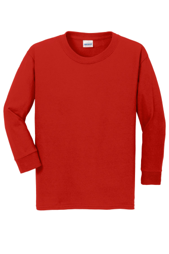 Gildan Youth Heavy Cotton 100% Cotton Long Sleeve T-Shirt
