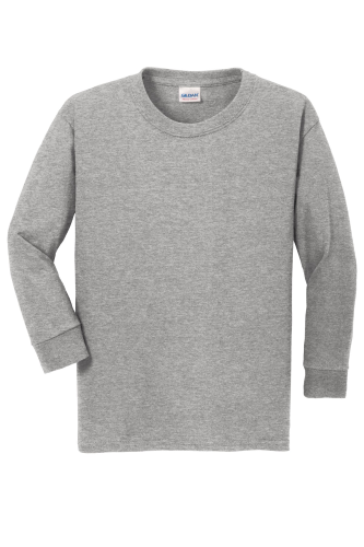 Gildan Youth Heavy Cotton 100% Cotton Long Sleeve T-Shirt