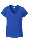 Ladies Heavy Cotton 100% Cotton V-Neck T-Shirt