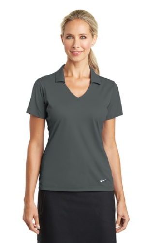 Nike Golf Ladies Dri-FIT Vertical Mesh Polo in Anthracite