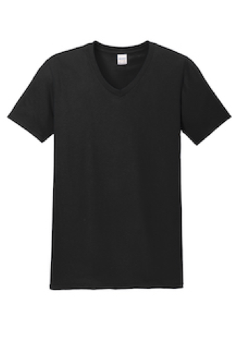 Gildan Softstyle V-Neck T-Shirt in Black