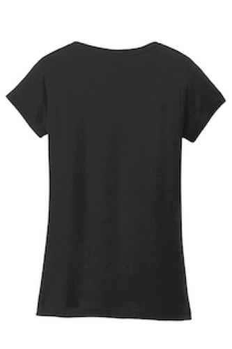 Azalea Gildan Softstyle Junior Fit V-Neck T-Shirt Black