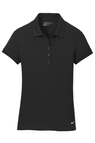 Nike Golf Ladies Dri-FIT Solid Icon Pique Polo in Black