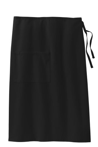 Port Authority Easy Care Full Bistro Apron with Stain Release in Black