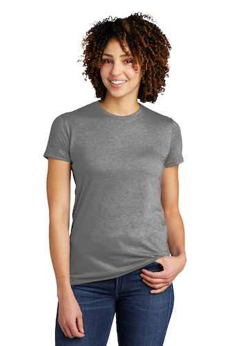 Allmade Women's Tri-Blend Tee AL2008 in Aluminum Grey