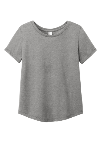 Allmade Women's Relaxed Tri-Blend Scoop Neck Tee AL2015 in AlumGrey
