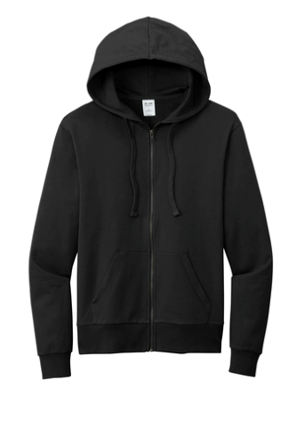 Allmade Unisex French Terry Full-Zip Hoodie AL4002 in DeepBlack