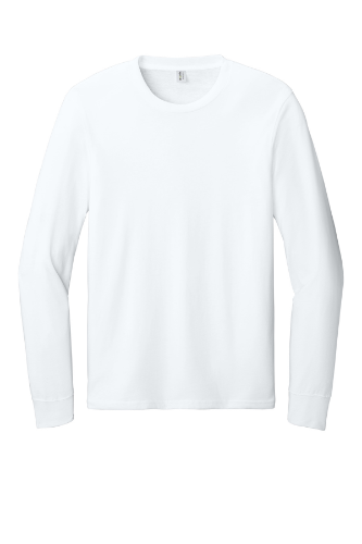 Allmade Unisex Long Sleeve Organic Cotton Tee AL6104 in BrtWhite