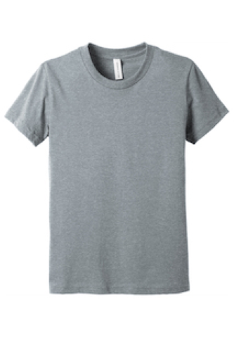 BELLA+CANVAS Youth Heather CVC Tee BC3001YCVC in AthlHthr