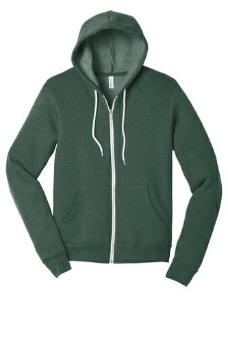 BELLA+CANVAS Unisex Sponge Fleece Full-Zip Hoodie