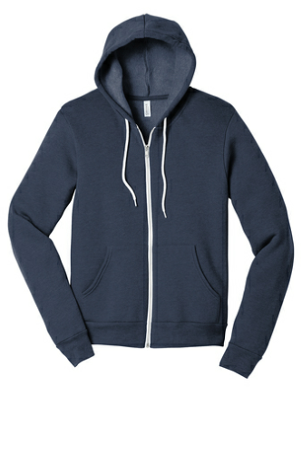 BELLA+CANVAS Unisex Sponge Fleece Full-Zip Hoodie
