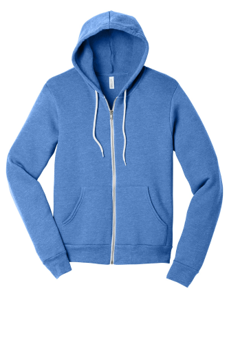 BELLA+CANVAS Unisex Sponge Fleece Full-Zip Hoodie