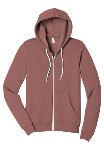 BELLA+CANVAS Unisex Sponge Fleece Full-Zip Hoodie