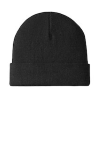 Embroidered Knit Cuff Beanie