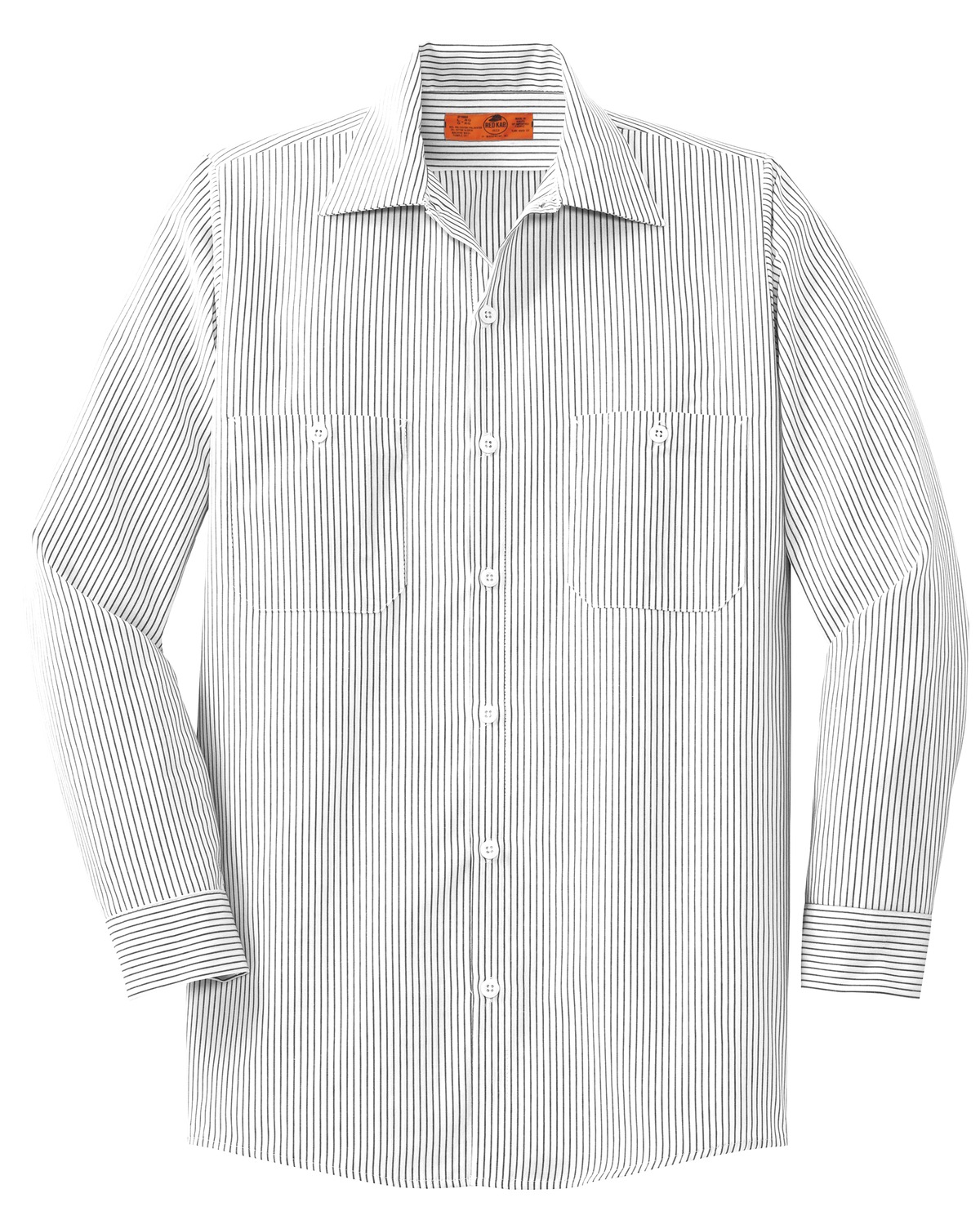 Red Kap Long Sleeve Striped Industrial Work Shirt | The LS