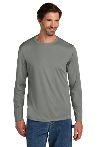 Carhartt Force Sun Defender Long Sleeve T-Shirt CT106972 in AsphaltGry