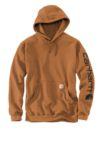 Carhartt Midweight Hooded Logo Sweatshirt CTK288 | Dark