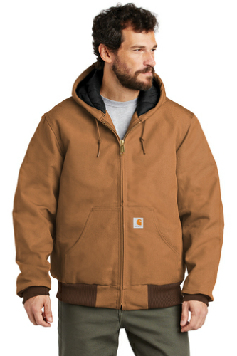 Carhartt Tall Quilted-Flannel-Lined Duck Active Jacket | Custom Design