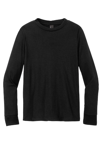 District Youth Perfect Tri Long Sleeve Tee DT132Y in Black