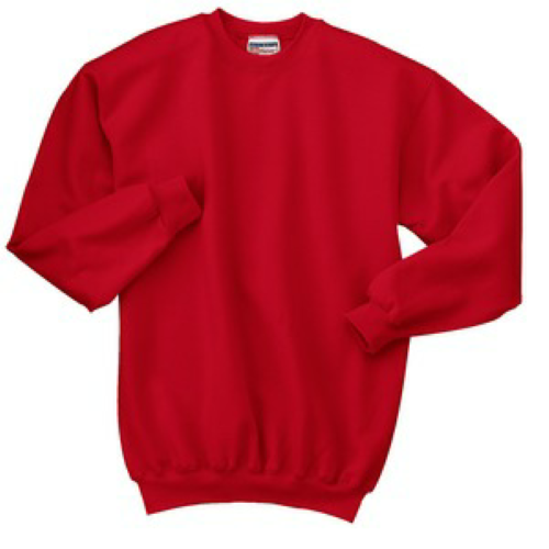 hanes women's red sweatshirt