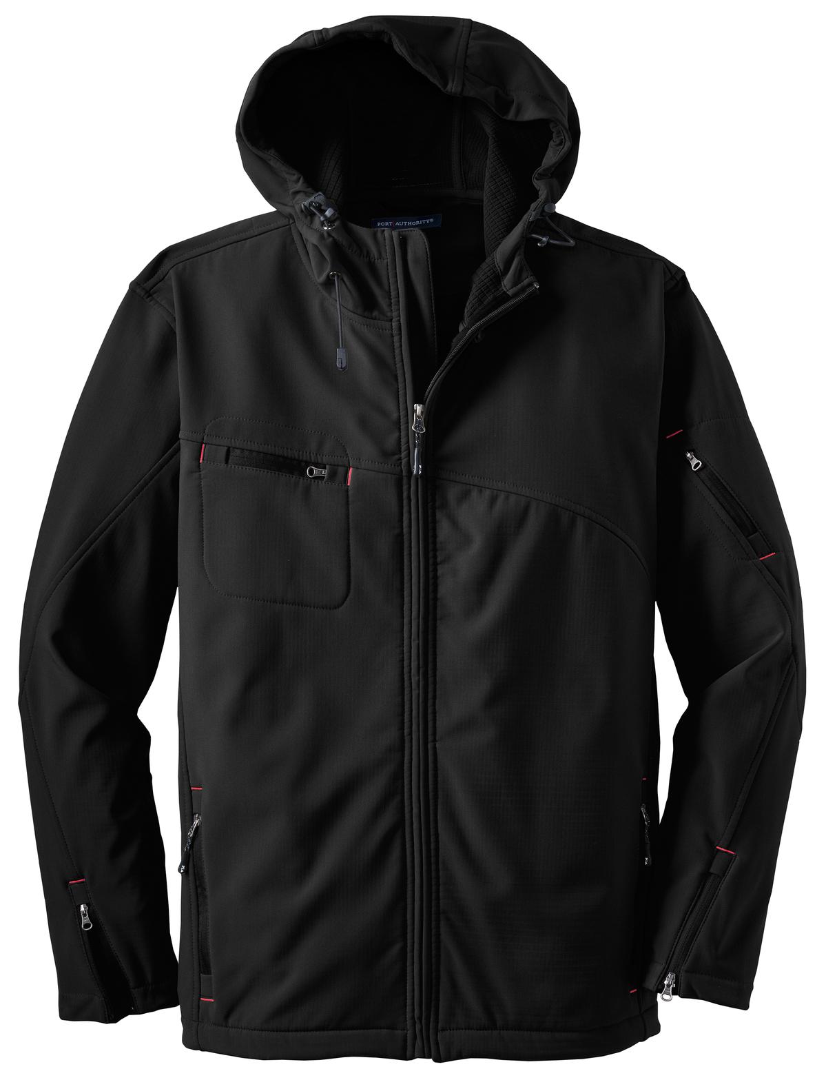 Port Authority Textured Hooded Soft Shell Jacket PF Chang s Year