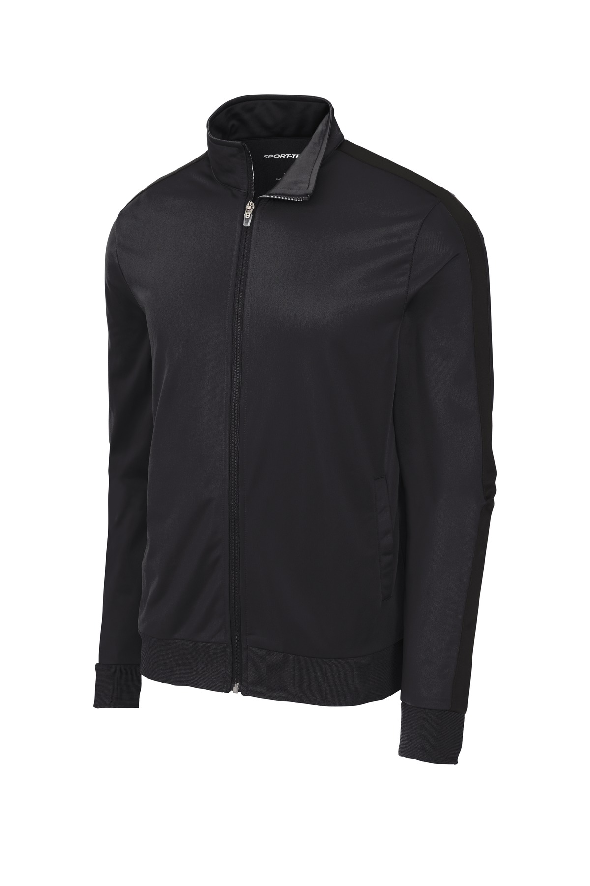 Sport tek tricot track jacket outlet