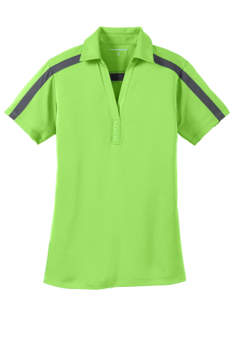 Port Authority Silk Touch Performance Colorblock Stripe Polo
