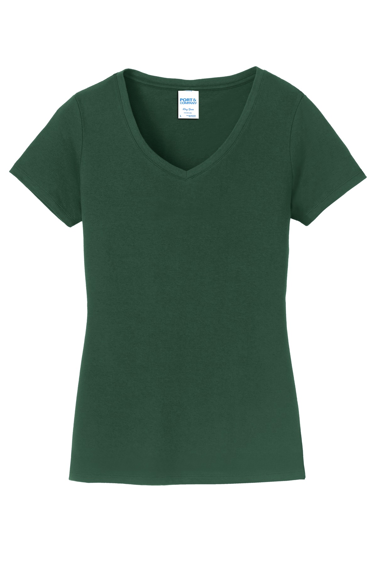 Port Company Ladies Fan Favorite V Neck Tee Crazy Horse Custom Fishing Rods