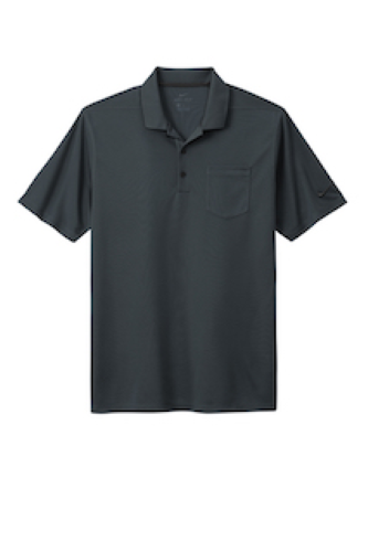 Nike Dri-FIT Micro Pique 2.0 Pocket Polo NKDC2103 in Anthracite