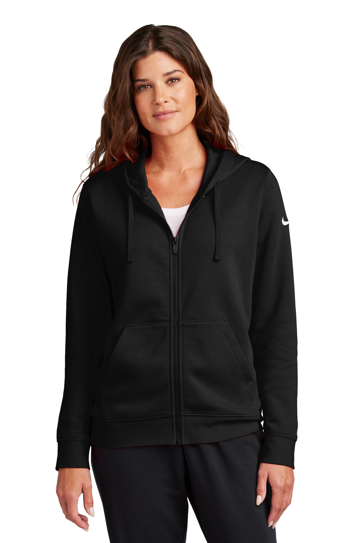Nike club swoosh full zip hoodie store
