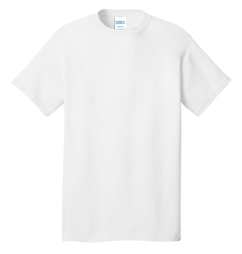 Adult cotton tee in White