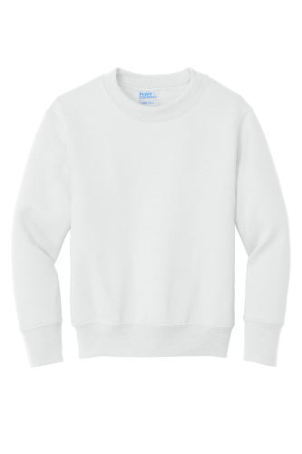 Youth crewneck sweatshirt in White