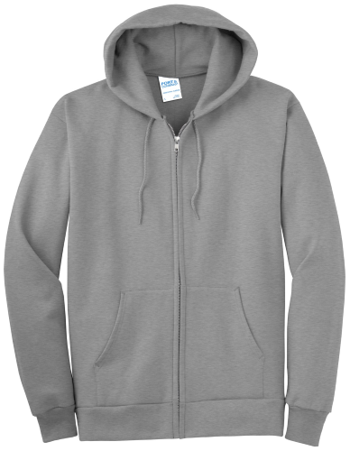 Port & Co Essential Fleece Full-Zip Hooded Sweatshirt