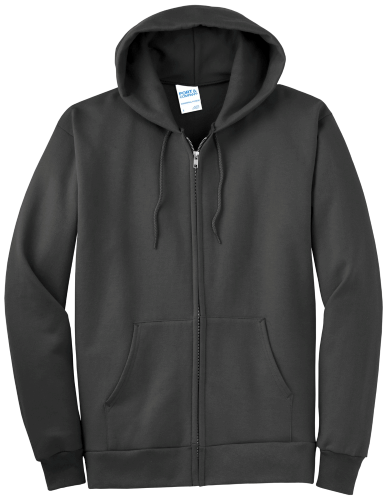 Port & Co Essential Fleece Full-Zip Hooded Sweatshirt
