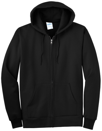 Port & Co Essential Fleece Full-Zip Hooded Sweatshirt