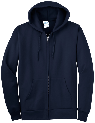Port & Co Essential Fleece Full-Zip Hooded Sweatshirt