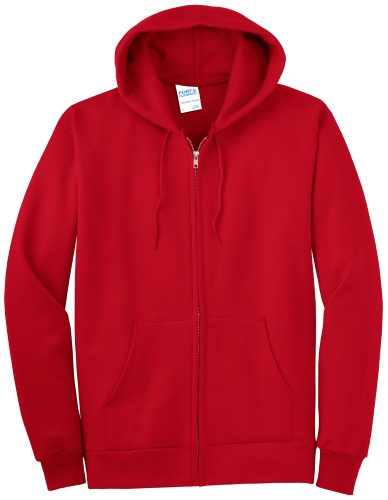 Port & Co Essential Fleece Full-Zip Hooded Sweatshirt