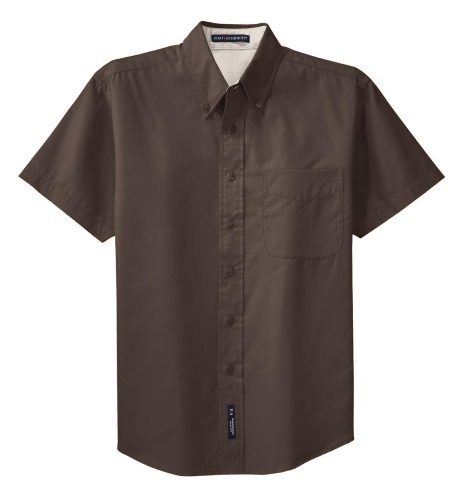 Port Authority Men's Short Sleeve Easy Care Shirt - Classic Cotton/Poly Blend, Wrinkle Resistant, X-Large