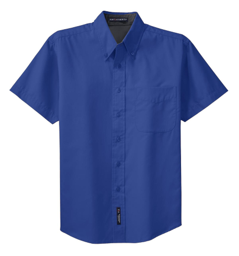 Royal Cl Navy Port Authority Short Sleeve Easy Care Shirt by Port ...