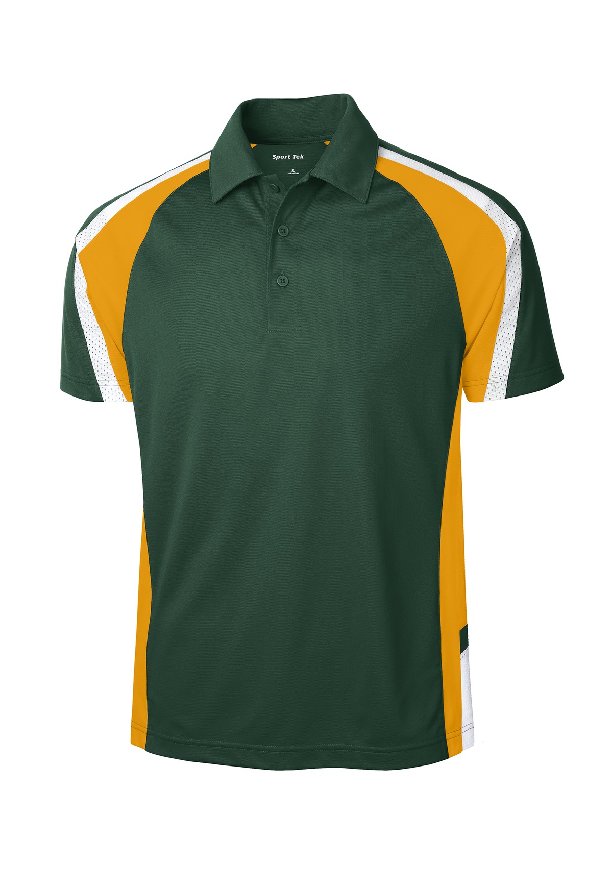 Tri color polo shirt top