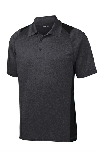 Sport Tek Heather Colorblock Contender Polo Ameriprint New