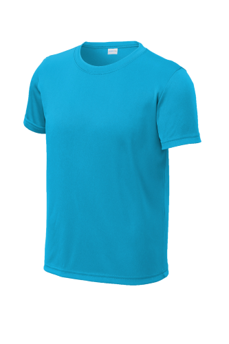 Sport-Tek Youth PosiCharge Re-Compete Tee YST720 in AtomicBlue