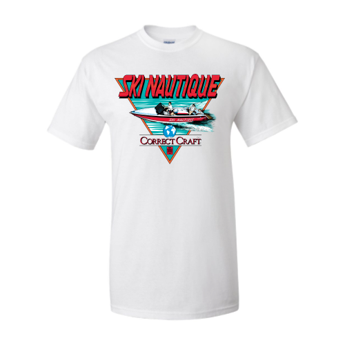 T-Shirt Humoristique Ski Nautique - 'You Don't Stop Water Skiing When You Get Old' - Homme, Femme, Enfant
