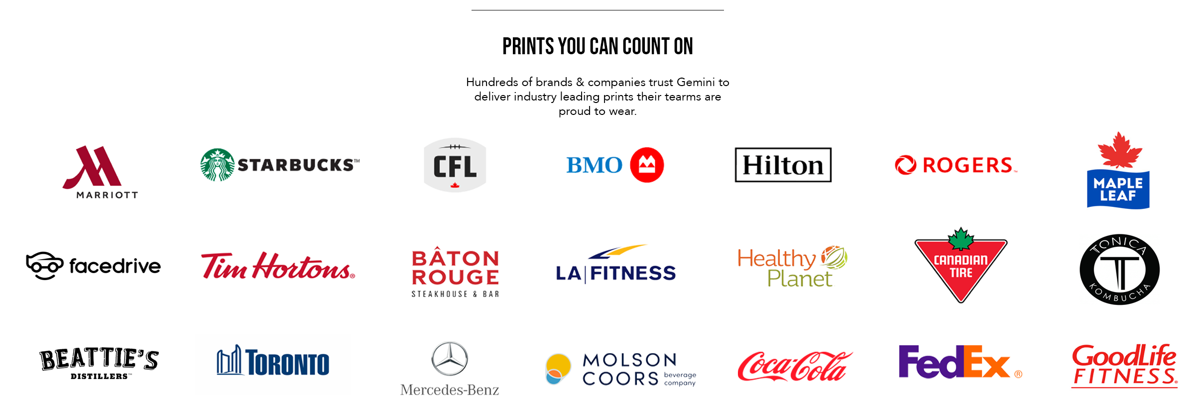 Home | Gemini Design Co | Custom Printing & Embroidery Online | Toronto