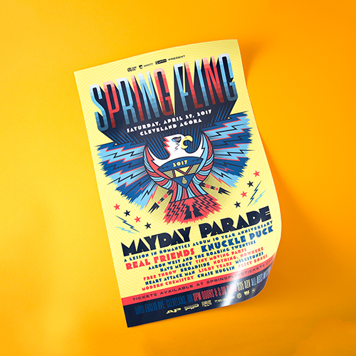 Create custom 100# gloss text posters