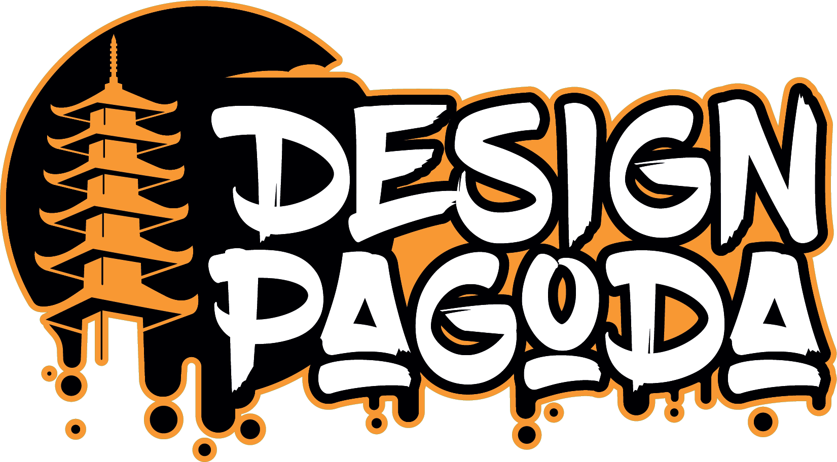 Design pagoda custom signs stickers print on demand products